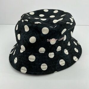 Vans x Sandy Liang women’s Bobo bucket hat, dark navy polka dot, one size​​​​​